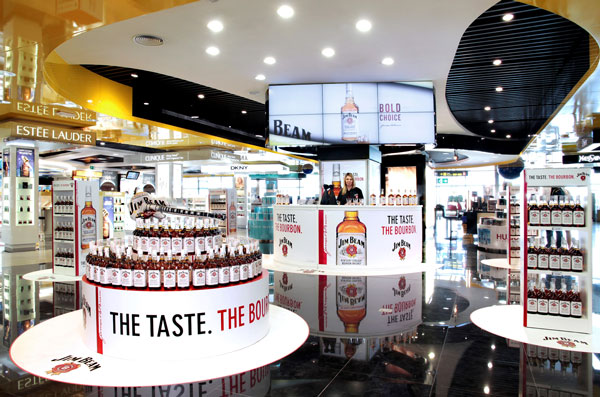 'Jim Beam' se promociona en las tiendas duty free