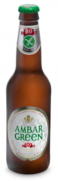 Cerveza Ambar Green, sin alcohol para celíacos