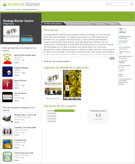 App de Benitos Santos para Android