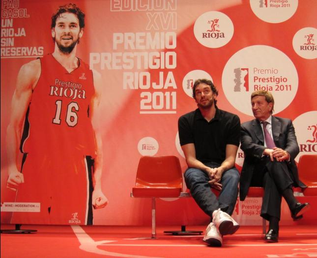 Pau Gasol embajador del vino Rioja