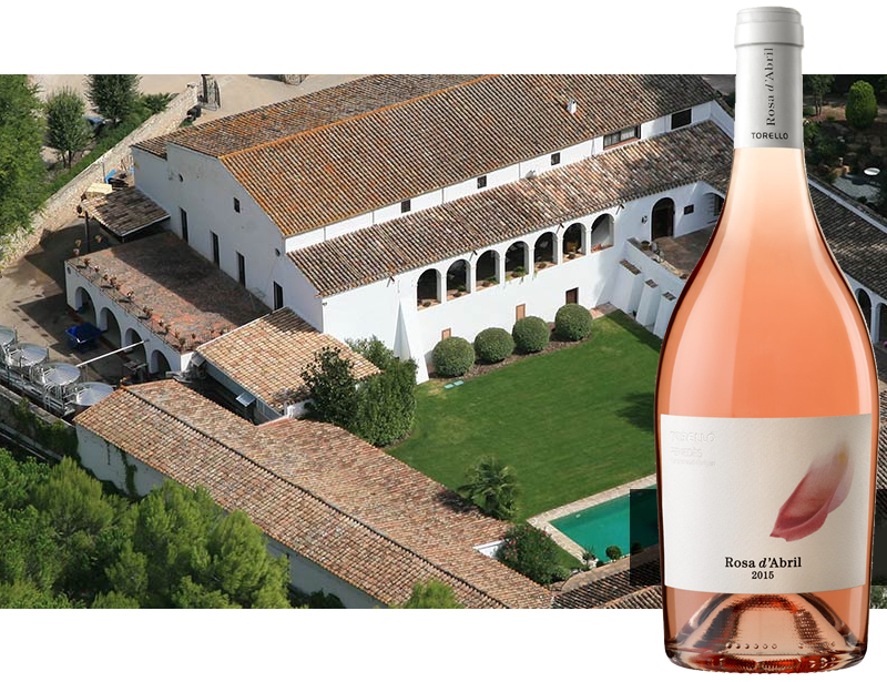 El vino Rosa d’Abril inspirado en los rosales de la finca de Can Martí