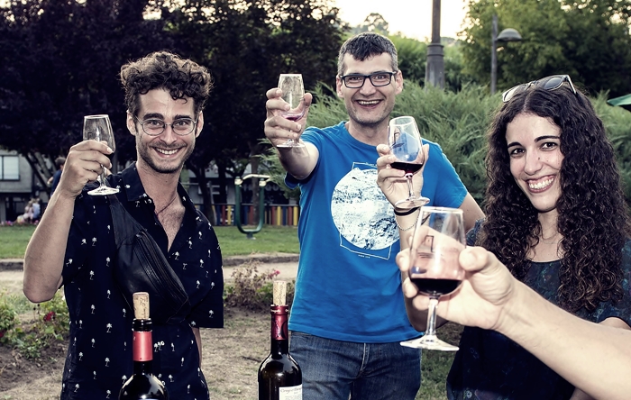 Daniel Radcliffe, durante su visita a la Feria del Vino