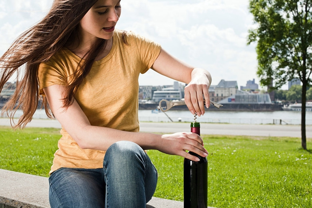 Abrir una botella de vino