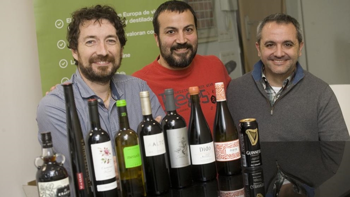 Albert Lopez, Nico Bour y Albert Garcia co fundadores de la empresa de venta de destilados y vino on line Uvinum