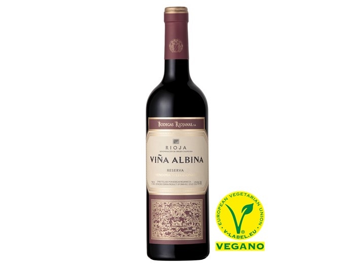 Los vinos VIÑA ALBINA son certificados como APTOS PARA VEGANOS.