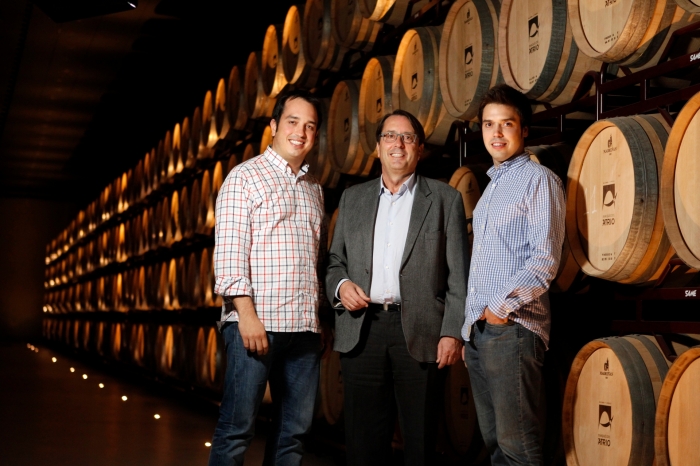 Manuel, Jesús y Jorge Rivero. Quinta generación del Grupo Marqués del Atrio.