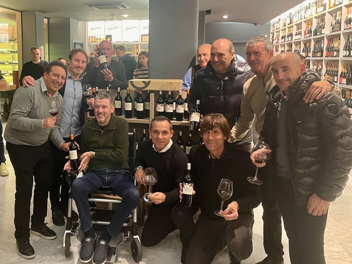 Eusebio Sacristán, Juan Carlos Rodríguez, Juan Carlos Unzué, Chema Corbella, Sergi Barjuán, Julio Salinas, Jaume Lange, Jesús Angoy, Carlos Busquets y Chapi Ferrer