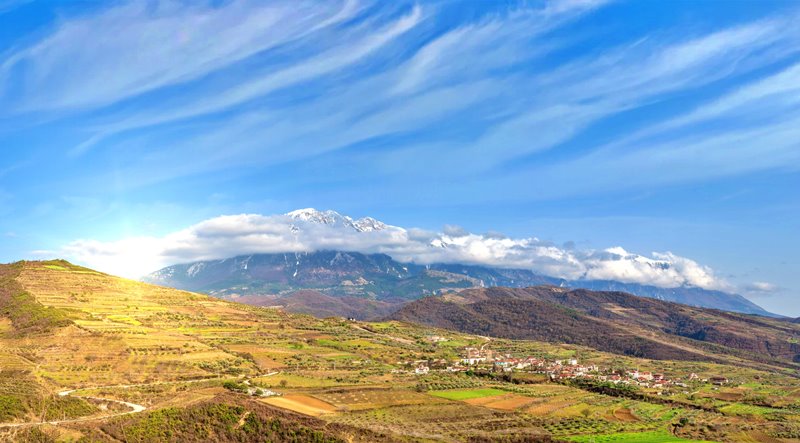 Región vinícola del condado de Berat en Albania