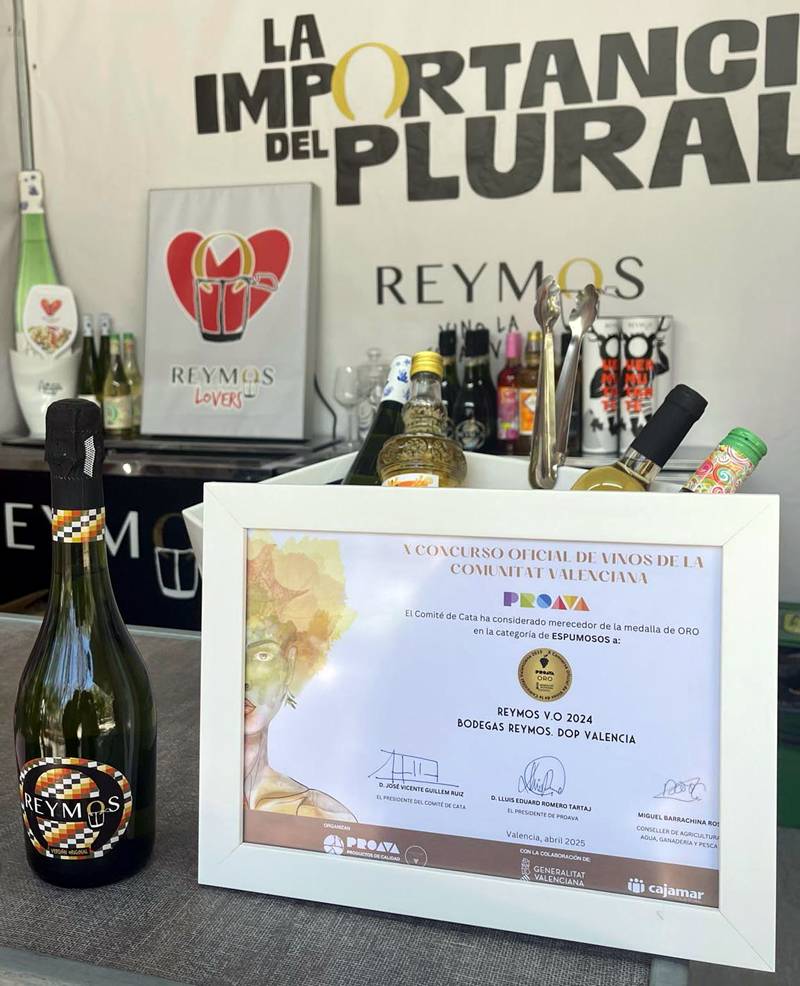 Reymos V.O. gana el Oro al mejor espumoso en el concurso oficial de vinos valencianos