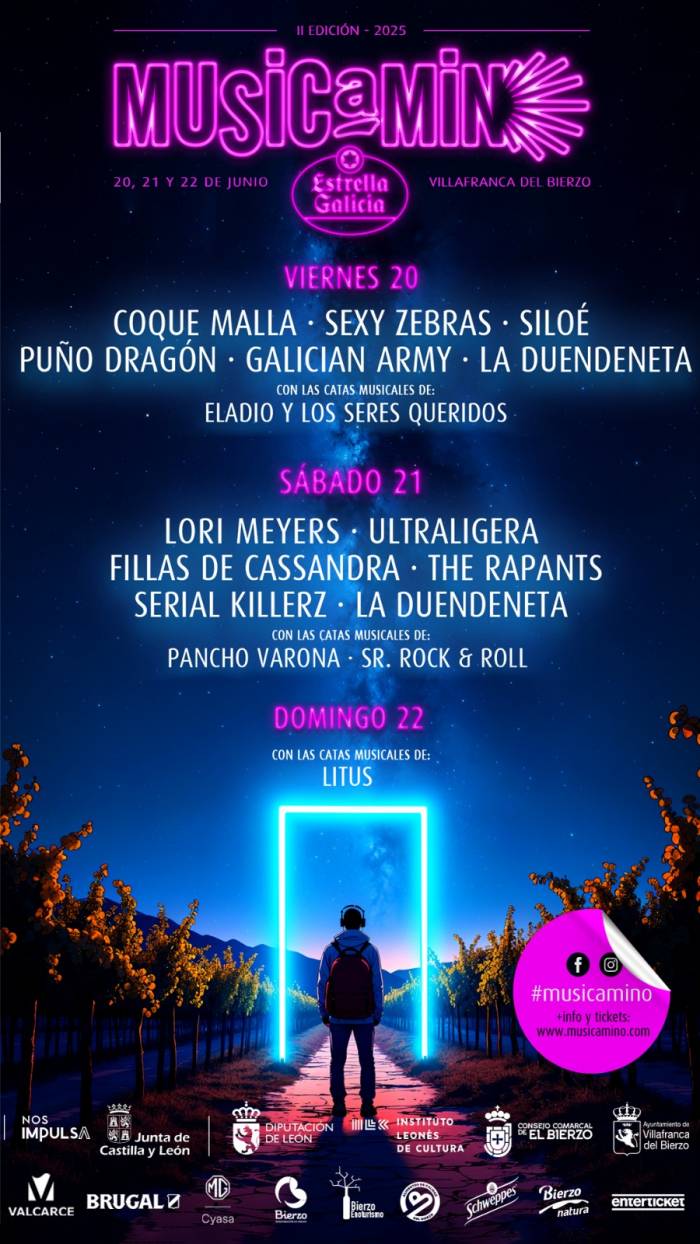 Musicamino regresa a Villafranca del Bierzo con Lori Meyers, Coque Malla y catas musicales