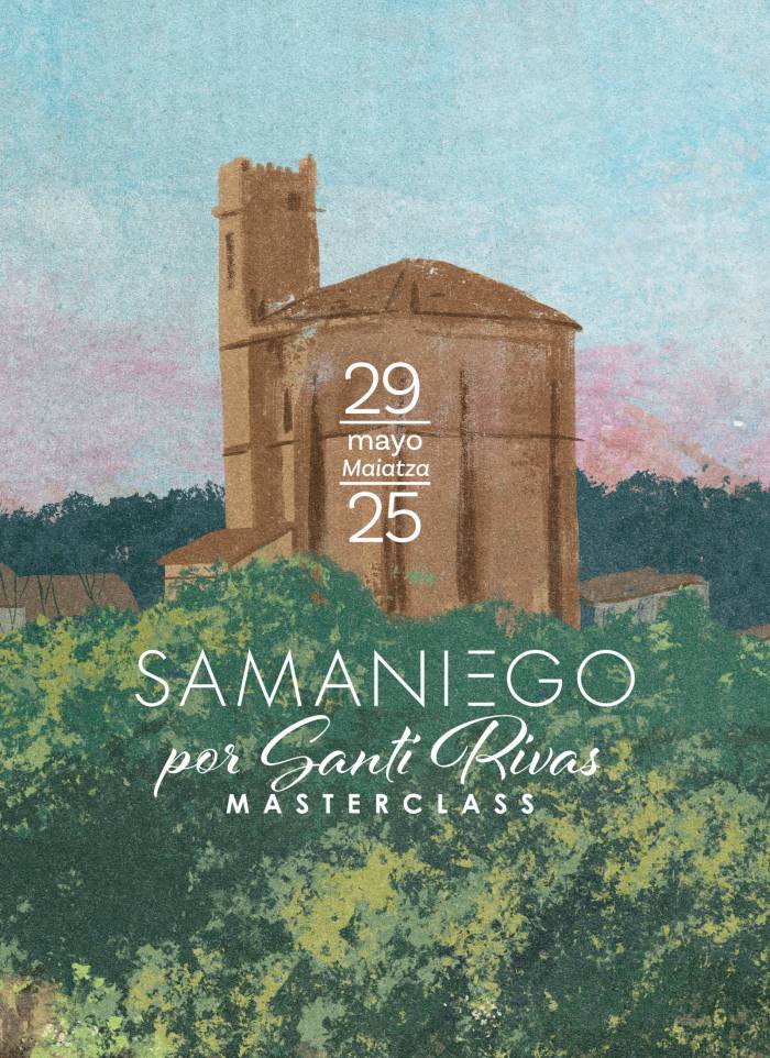 Samaniego celebra una masterclass de vinos con Santi Rivas en Bodegas Baigorri