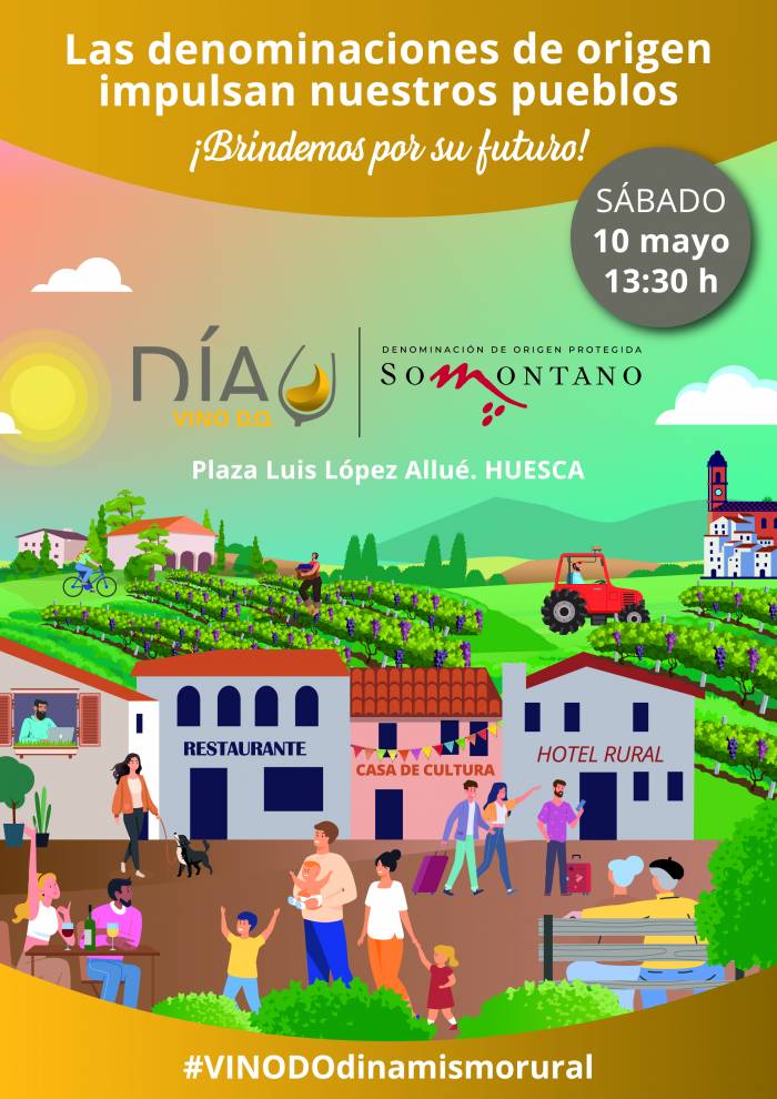 Huesca celebra el Día del vino D.O. con Somontano y actividades en la plaza López Allué