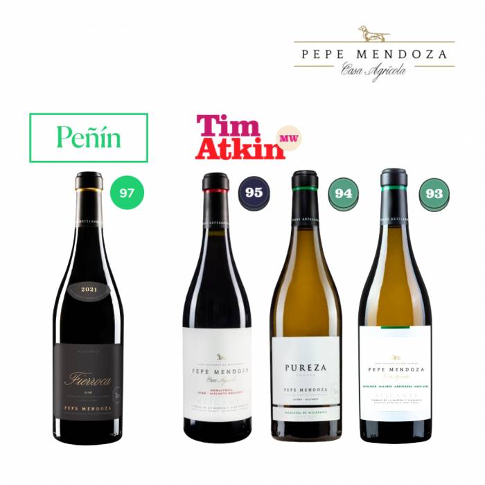 Pepe Mendoza Casa Agrícola logra máximas puntuaciones en las guías Peñín y Tim Atkin