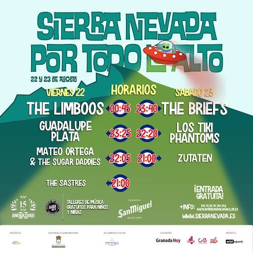 El Festival Sierra Nevada Por Todo lo Alto celebra quince años con música y actividades familiares en la montaña
