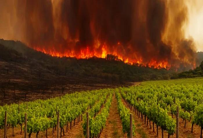Incendios forestales arrasan viñedos históricos en Galicia y León y ponen en jaque la vendimia