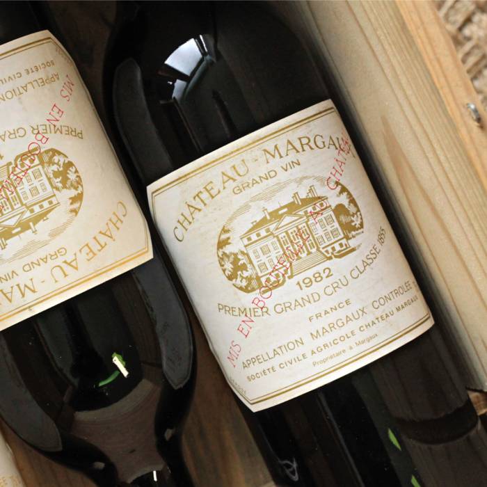 Rare Château Margaux vintages offered by SoDivin attract collectors with bottles dating from 1948 to 2004