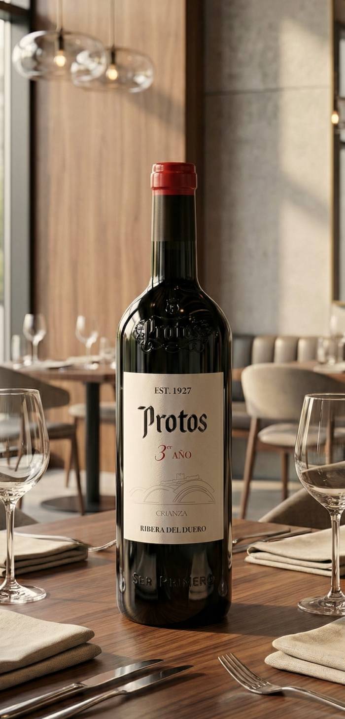 Protos lanza un vino de tres años con crianza en roble francés, americano y austriaco por 20,75 euros