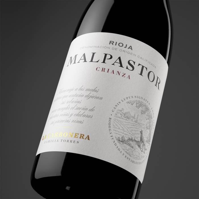 Malpastor Crianza 2021 de Familia Torres gana el oro en The Rioja Masters por menos de 9 euros