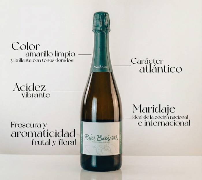 El espumoso de Rías Baixas alcanza 95.036 litros en Navidad y consolida su presencia en el mercado
