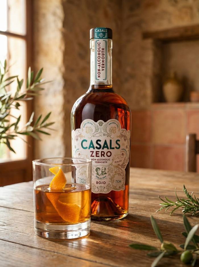 Familia Torres lanza Casals Zero, su primer vermut desalcoholizado con solo 0,5% de alcohol