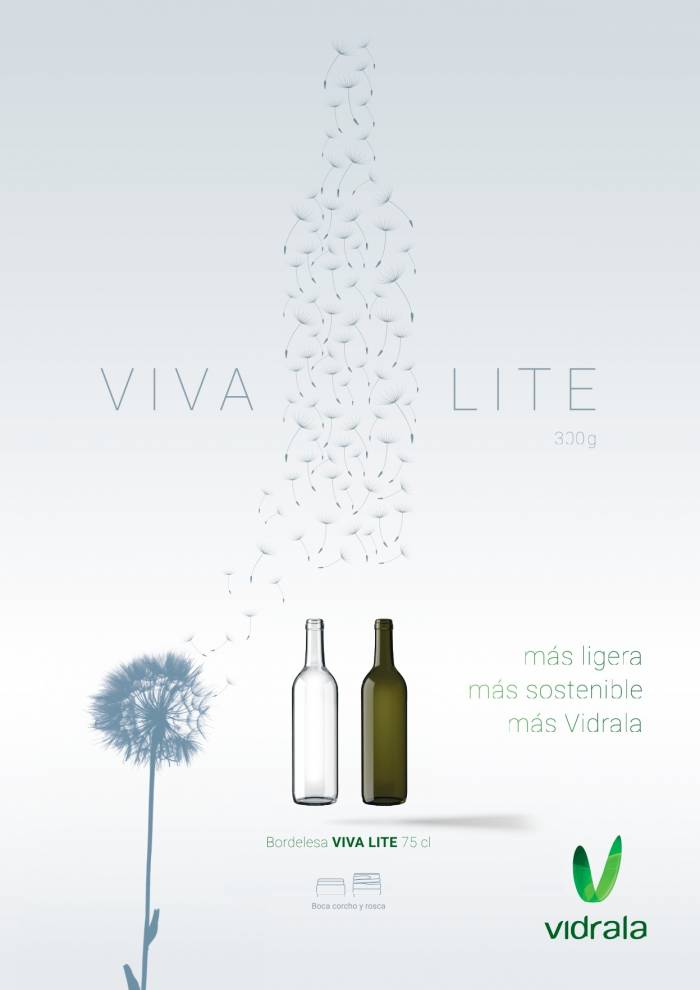 Vidrala lanza botella de vidrio más ligera y sostenible