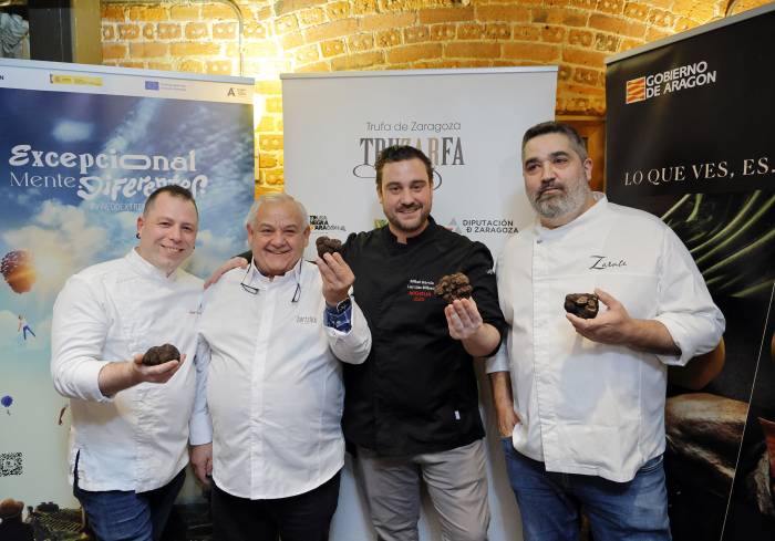 La trufa negra de Aragón conquista Bilbao en su primera edición