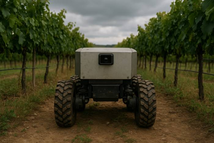 Chinese company unveils laser weeding robot to reduce herbicide use in agriculture