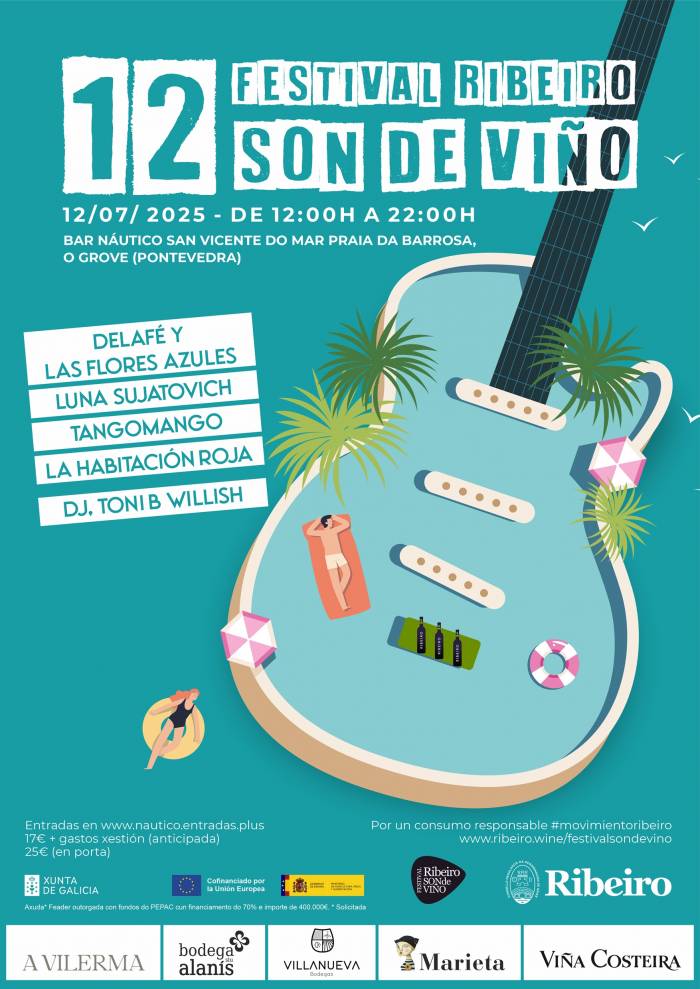 El festival Ribeiro Son de Viño regresa a O Grove con música en directo y vinos gallegos junto al mar