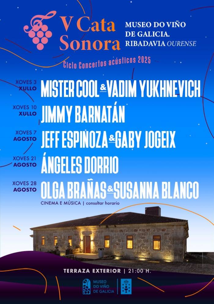 El Museo do Viño de Galicia celebra la quinta edición del ciclo de conciertos Cata Sonora este verano