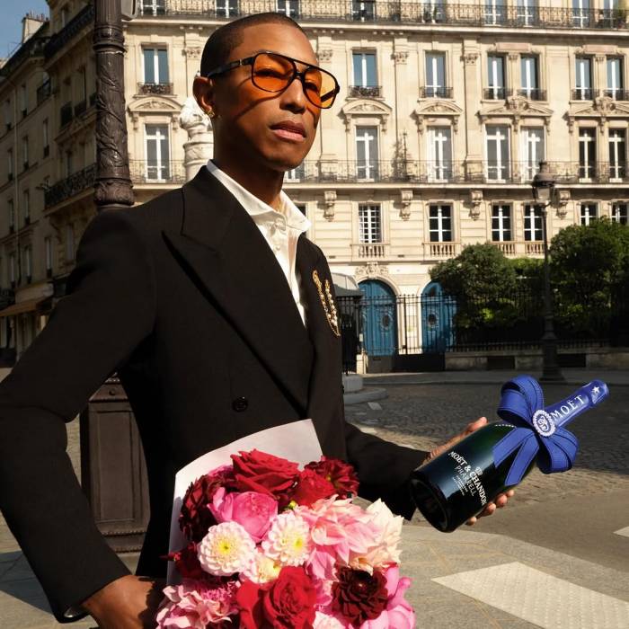 moët et chandon unveils champagne collection with pharrell williams
