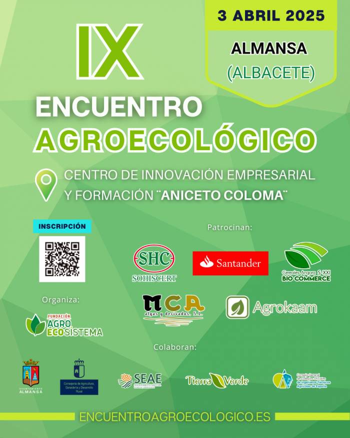 El IX Encuentro Agroecológico se celebrará en Almansa el 3 de abril