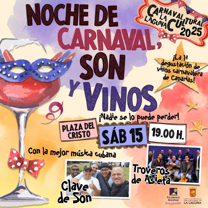 El Carnaval Cultural de La Laguna 2025 fusionará música latina y vinos locales