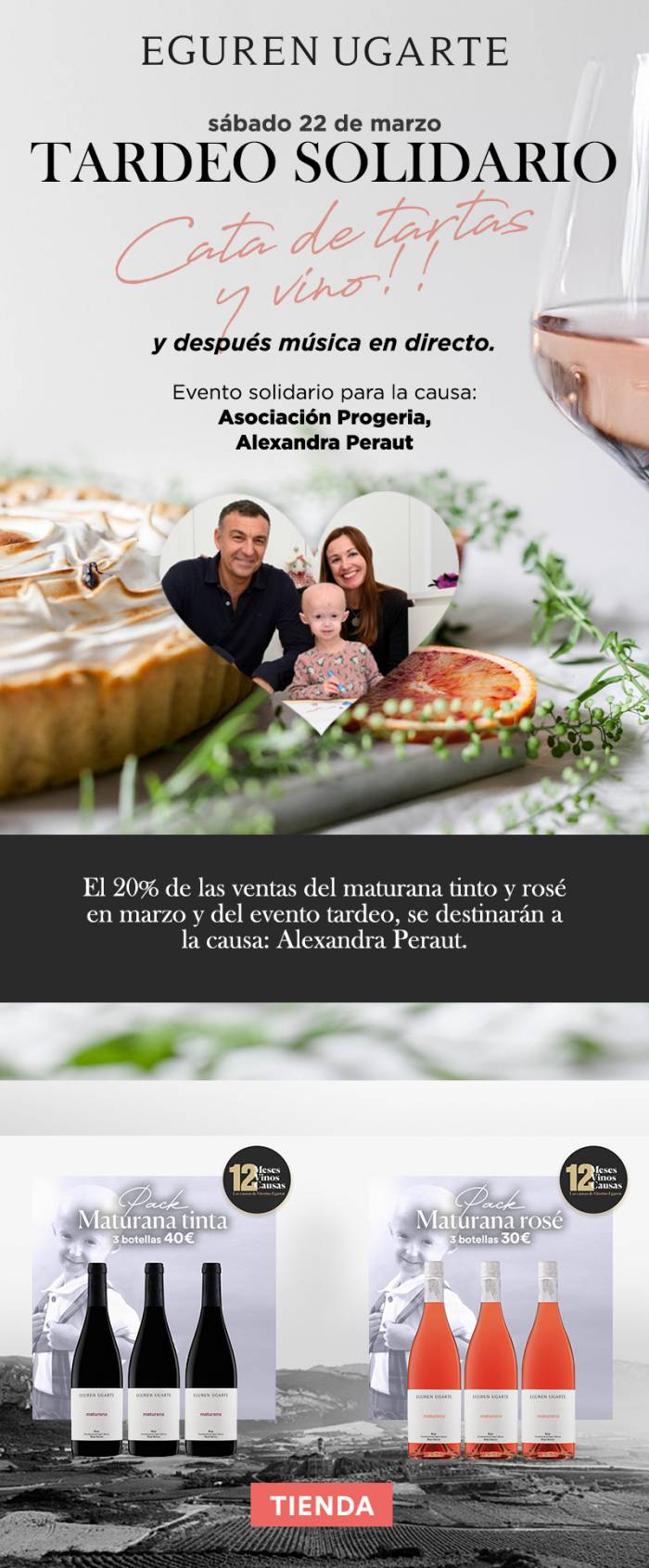 Eguren Ugarte impulsa causas solidarias con "12 meses, 12 vinos, 12 causas"