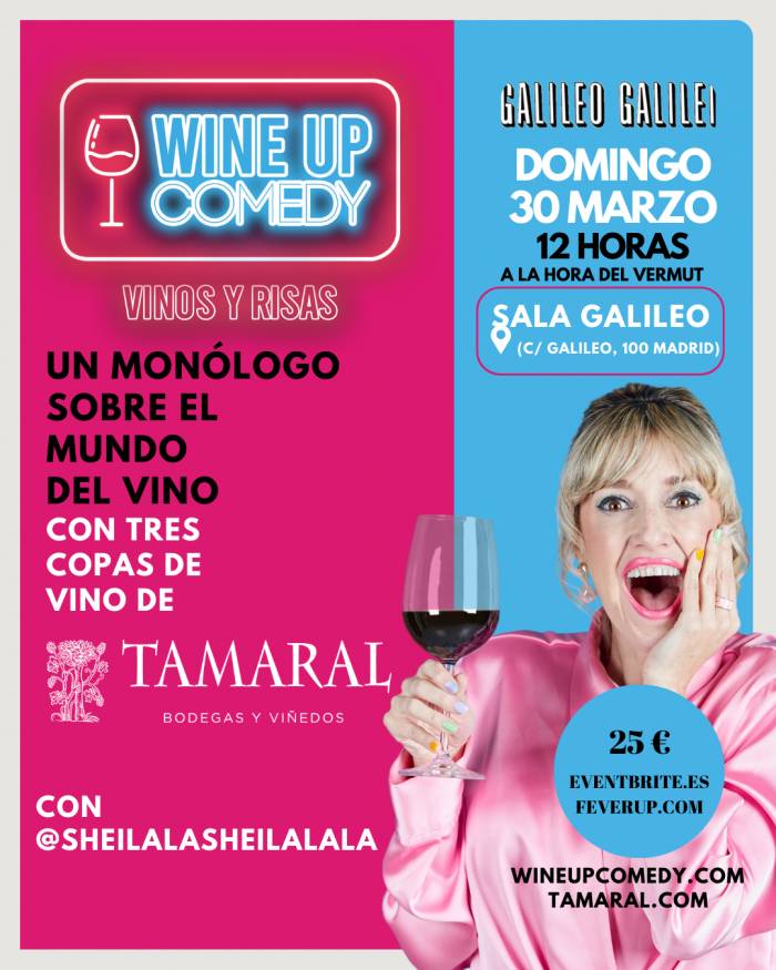 Vino y humor se unen en un evento único en la sala Galileo Galilei de Madrid