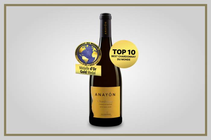 El Anayón Chardonnay 2024 recibe Medalla de Oro en el prestigioso concurso Chardonnay du Monde