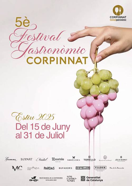 El V Festival Gastronómico Corpinnat reunirá a chefs catalanes en la masía Can Martí del Penedès