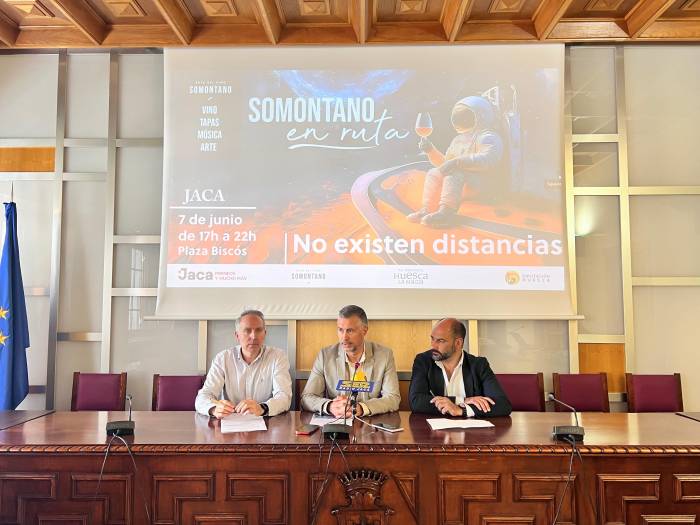 Somontano en Ruta regresa a Jaca con nueve bodegas y seis restaurantes en la Plaza Biscós