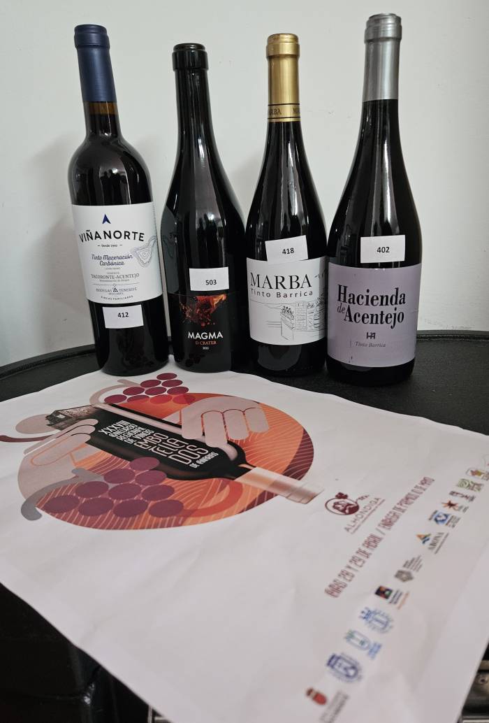 Tacoronte-Acentejo suma cuatro nuevos galardones en el Concurso Alhóndiga 2025 de vinos canarios