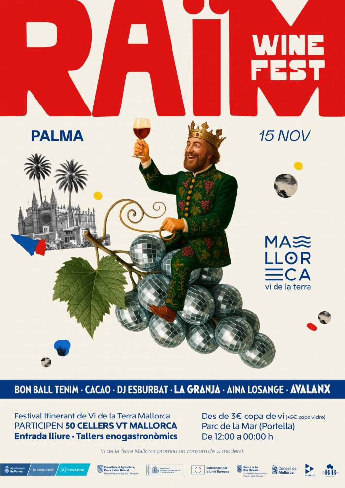 El Raïm Wine Fest amplía su programación y espera batir récord de asistentes en Palma