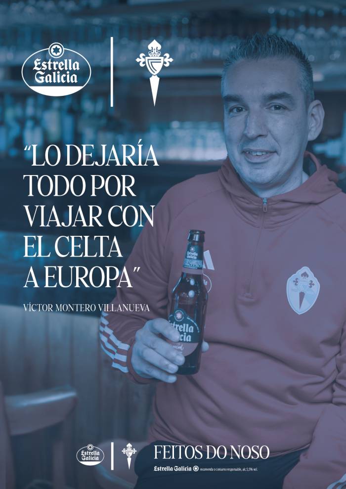 Estrella Galicia lanza campaña para celebrar el regreso del Celta a Europa con premios para sus aficionados