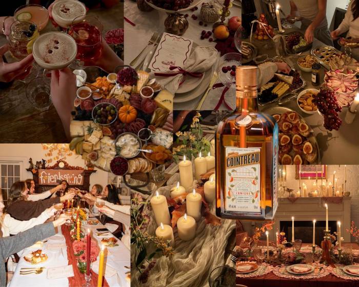 Cointreau reinventa el Friendsgiving con cócteles sencillos y una mesa de inspiración francesa
