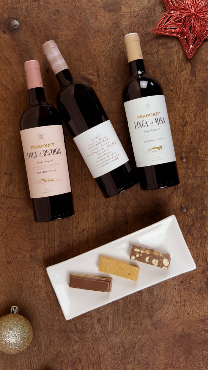 Pradorey fusiona catas de vino y turrón en diciembre por 36 euros en la Ribera del Duero
