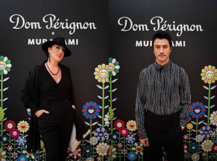 Dom Pérignon y Takashi Murakami presentan en Madrid su edición limitada con flores sonrientes
