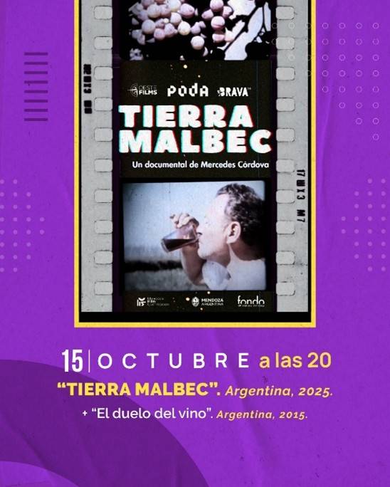 El ciclo Most al Sur cierra en Mendoza con el estreno de “Tierra Malbec”, ganador del Concurso PODA Cortos del Vino 2024