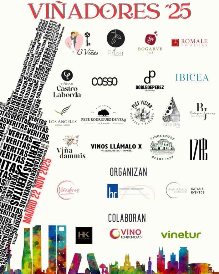 Viñadores 2025 reunirá a más de 15 pequeños productores de vino en Madrid el 22 de noviembre