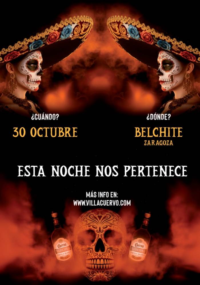 Jose Cuervo celebra el Día de Muertos en Belchite con música, coctelería y transporte gratuito desde Zaragoza