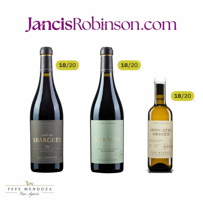Los vinos de Pepe Mendoza Casa Agrícola logran 18 sobre 20 en la guía de Jancis Robinson