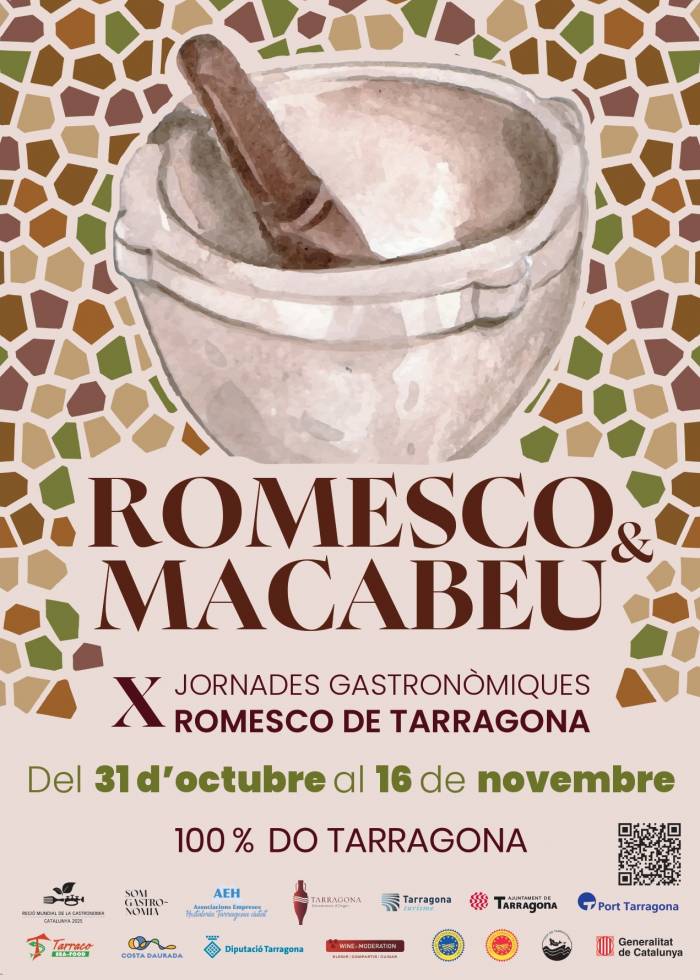 Veinte restaurantes de Tarragona celebran las décimas Jornadas Gastronómicas del Romesco hasta el 16 de noviembre