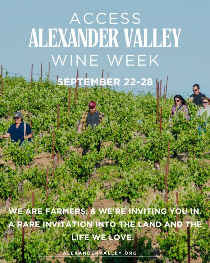 Alexander Valley Launches Inaugural Wine Week Featuring Exclusive Vineyard Experiences
