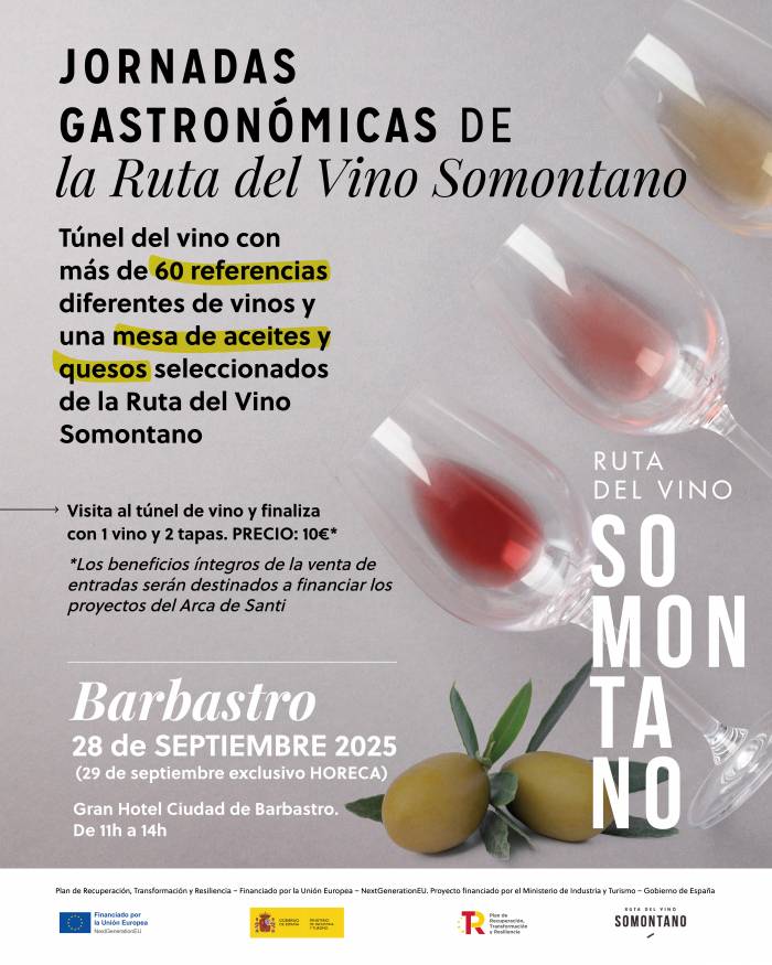 La Ruta del Vino Somontano celebra sus primeras jornadas gastronómicas en Barbastro